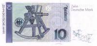 (1993) Банкнота Германия (ФРГ) 1999 год 10 марок "Карл Фридрих Гаусс"   UNC